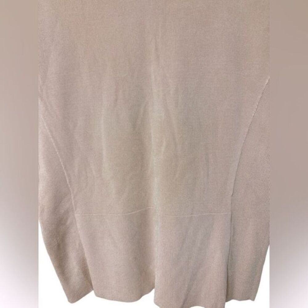 Cache Nude Metallic Sequin Size Small Light Cardi… - image 5